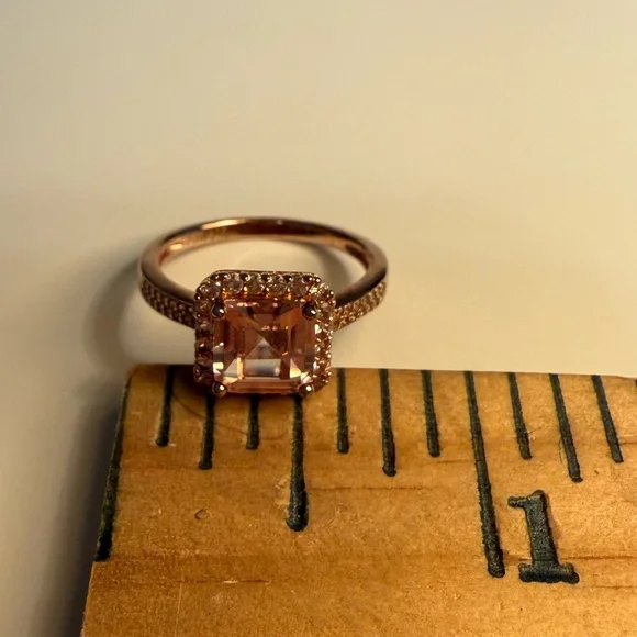 Women’s Lab Created Champagne Sapphire Ring - Picture 13 of 13